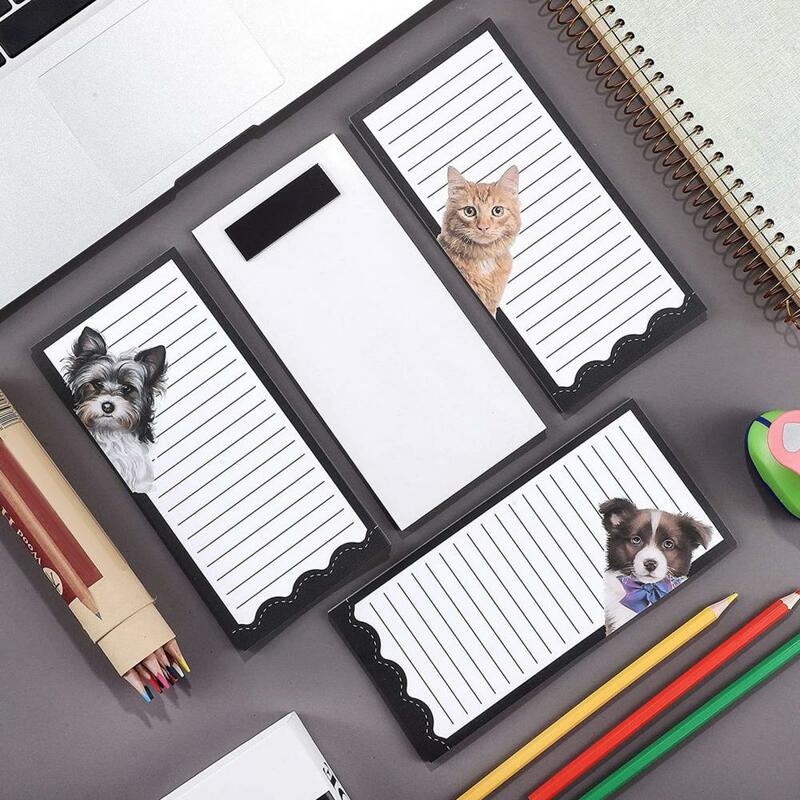 Magnetic Notepads for Refrigerator Water-resistant Magnetic Notepads Eco-friendly Cartoon Magnetic Note Pads for Fridge Save