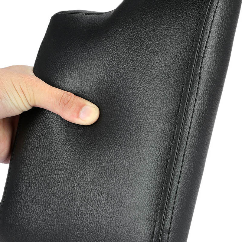 Armrest Box Cover, Leather Console Armrest Lid Cover Armrest Box Protector for BMW E46 3 Series