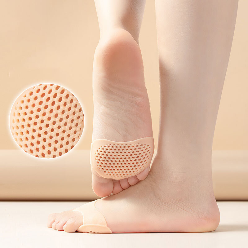 Силиконовые бактерии для женщин, средние стельки на высоких каблуках, снятие боли в ступнях, уход за ногами, блистерные вставки для обуви