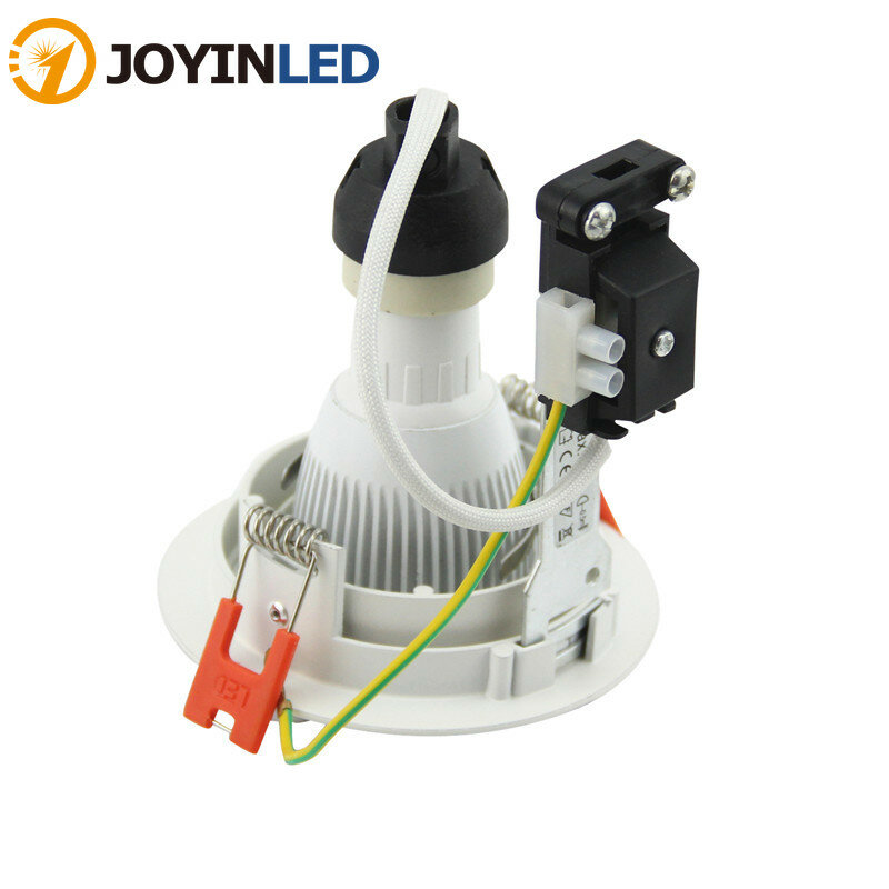 Lampe Halogène Encastrable et Réglable, Cadre de Projecteur LED, Boîtier Rond pour GU10 MR16, Disponible en Blanc et Noir