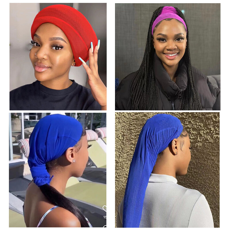 1Pcs Wig Braids Sleeve For Hair Weave Stretchy Wig Sleeve For Faux Locs, Dreadlock, Boxbraids Balck Hairnets Wig Accessories