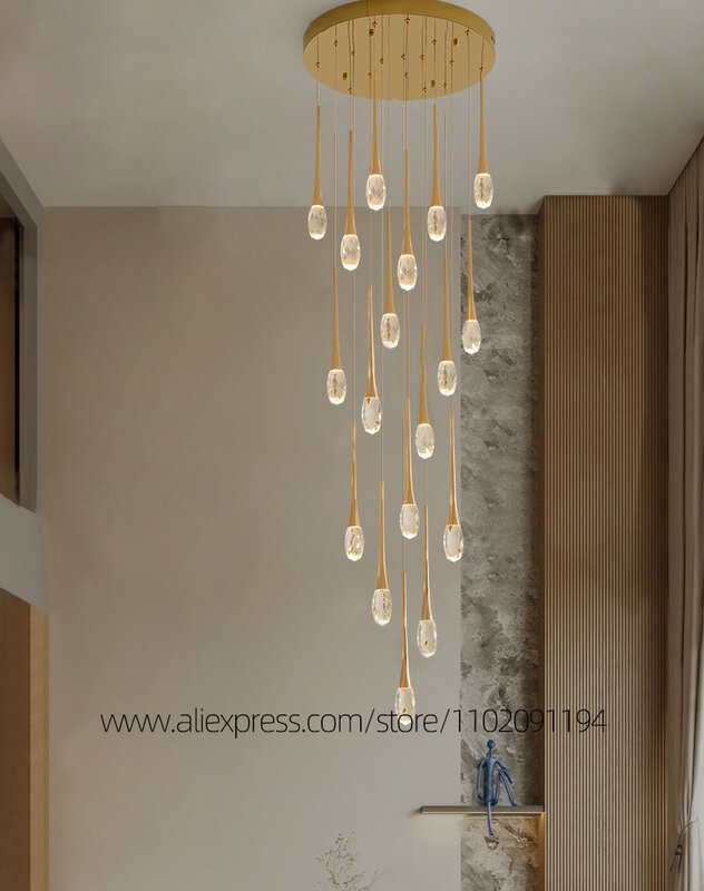 Plafonnier LED en Clip au Design Moderne, Luminaire Décoratif d'Nik, Idéal pour un Salon ou des Escaliers, Nouveau Modèle