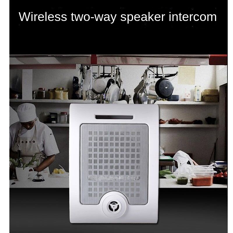 ลำโพงวิทยุสื่อสารเครื่องขยายเสียงสูงไมโครโฟนหูฟังในครัวลำโพงไร้สายสำหรับโรงเรียนร้านอาหารร้านอาหาร