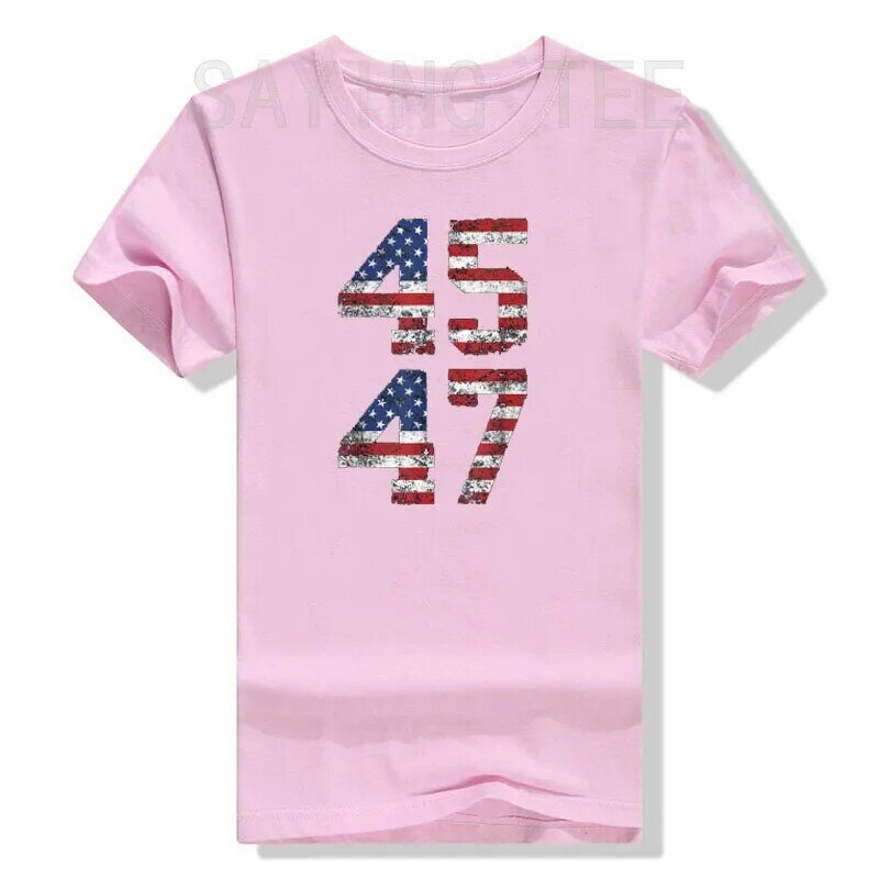 D trump 45 47 d trump 2024テークマアメリカの肌を戻したTシャツ,楽しいプロのファンTシャツ,若い女の子のための4thスーツギフト