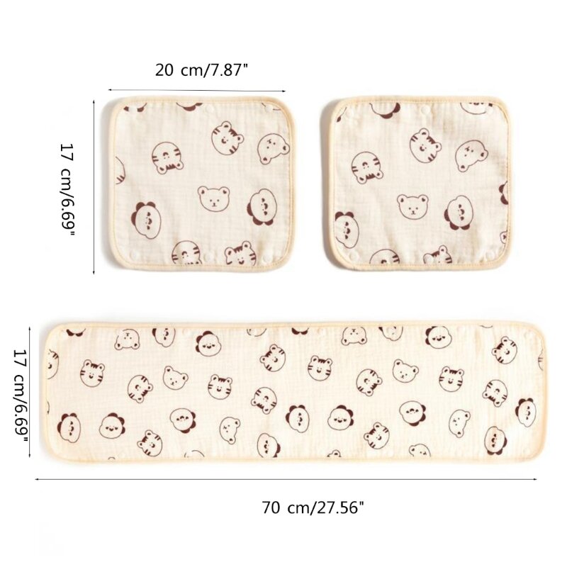 Strap Cover for Baby Stroller & Pushchair Cartoon Print Armrest Protectors Cover Drop shipping