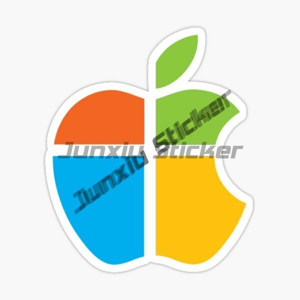 개성 있는 클래식 디자인 애플 스티커, 노트북 DECAL 80 년대 레트로 로고, 윈도우, 자동차, 트럭, 도구 상자, 노트북, 맥북용