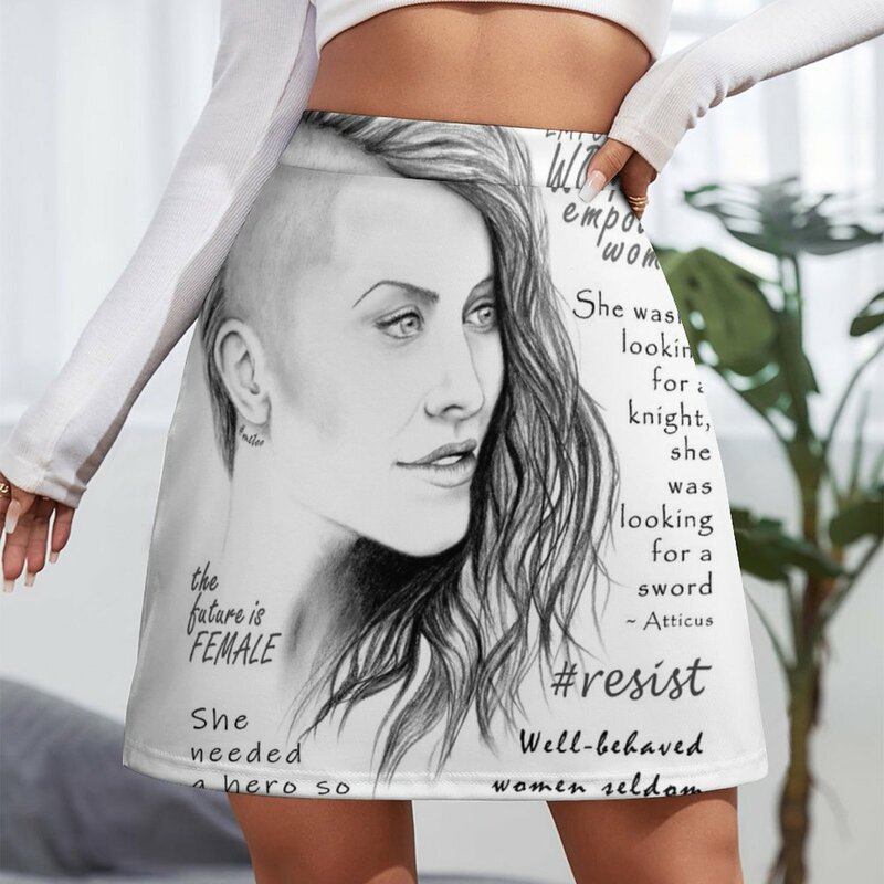 Художественный плакат на стену феминизма с цитатами и эмоциями, мини-юбка, новые платья, летняя юбка