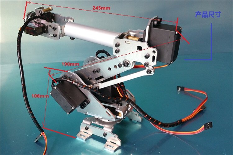 Multi-Dof Robot Arm Abb Industrial manipolator Claw Gripper con MG996R per Arduino Robot Kit fai da te a progetto braccio robotico a 6 assi
