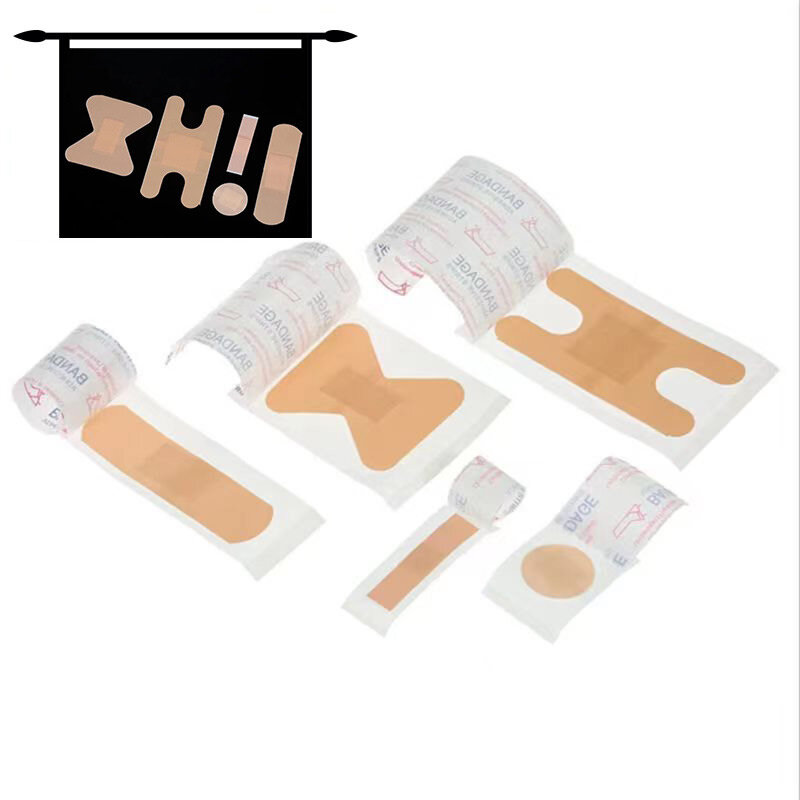 100 Pcs First Aid Waterproof Wound Plaster Medical Anti-Bacteria Band Aid For Home Travel First Aid Kit Emergency Kits
