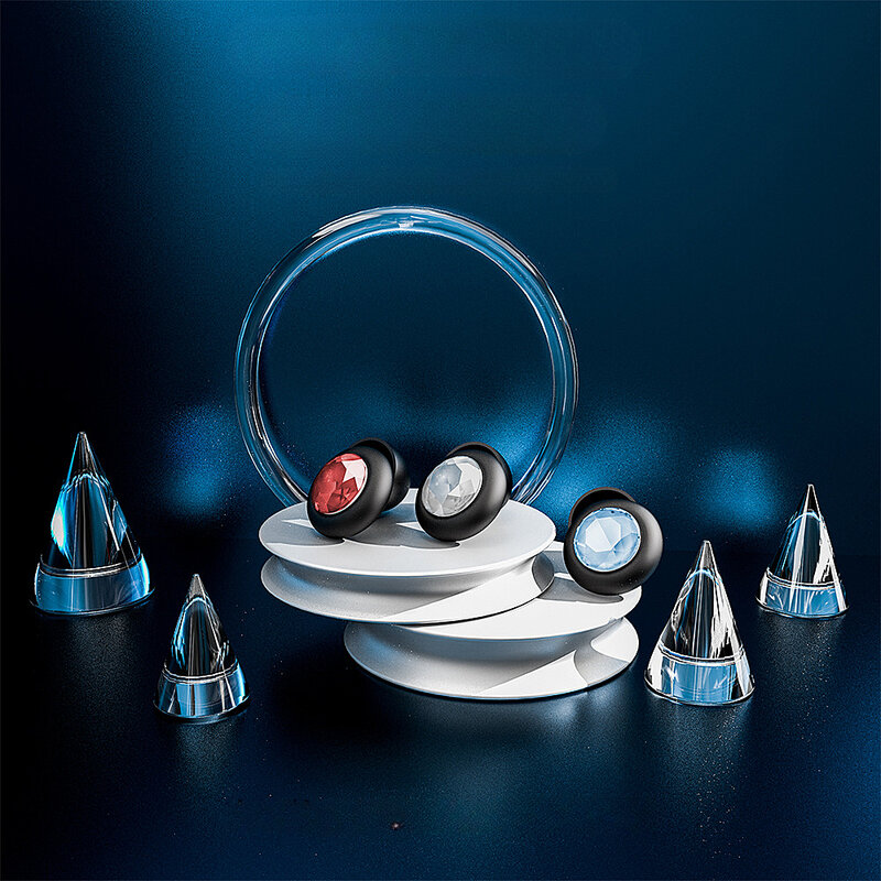 ダイヤモンド型シリコンノイズリダクション耳栓,再利用可能,防水,耳栓,旅行,仕事,断熱製品