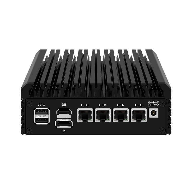 Dispositivo de Micro Firewall, Mini PC,pFsense Plus,Intel N5105/N6005,RJ03l/RJ03m,Mikrotik,OPNsense,VPN,Router PC, 4xintel 2.5GbE