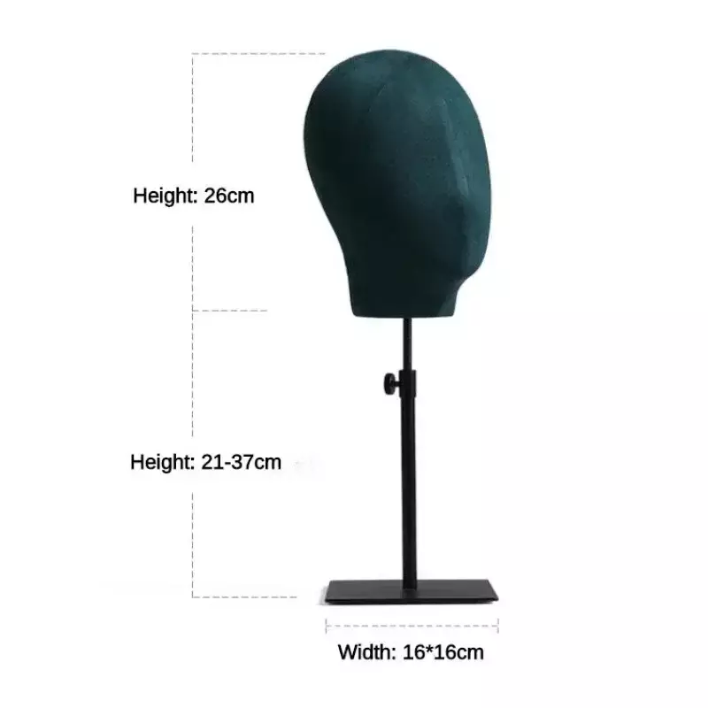 Female Wigs Display Head Fabric Cover Mannequin Head Prop Display Stand for Hats and Accessories
