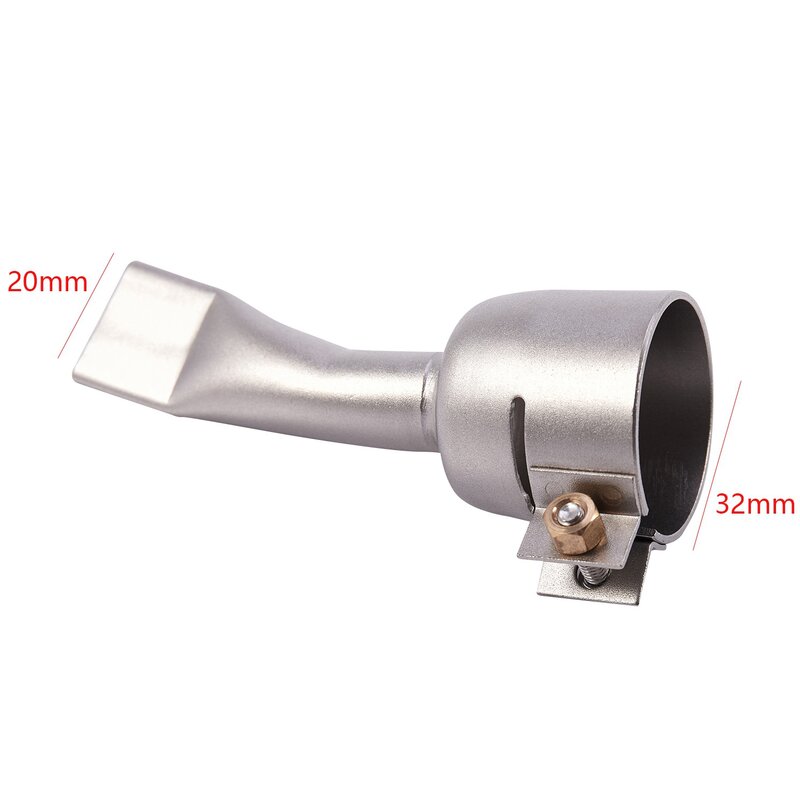 20mm Welding Nozzle Wide Angle Flat Slit For Hot Air Plastic Welder Heat Nozzle Plastic Welding Torch Accessories