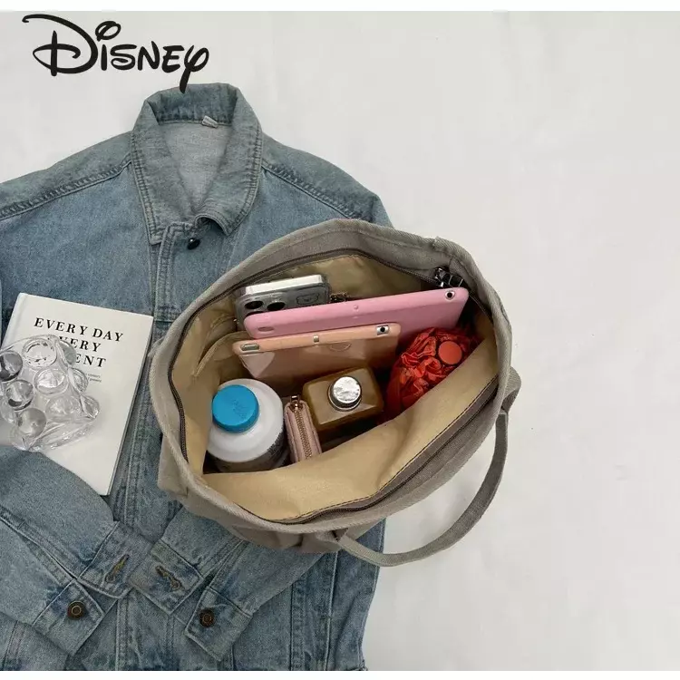 Disney Winnie bolsa de urso feminina, bolsa de ombro elegante, grande capacidade, desenhos animados, alta qualidade, nova