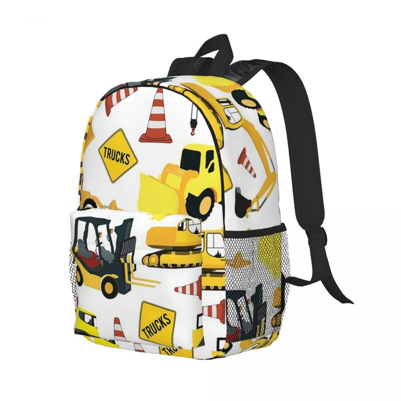 Строительные грузовики-экскаватор, экскаватор-погрузчик и другие рюкзаки для мальчиков и девочек, сумка для книг, школьные сумки для студентов, рюкзак для ноутбука, сумка через плечо