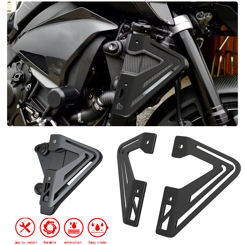 Cubierta protectora lateral para radiador de motocicleta, Protector de placa para YAMAHA MT10, MT-10, FZ-10, 2015, 2016, 2017, 2018, 2019, 2020, MT 10