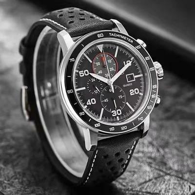 Top Brand Men Watches Luxury Trend Quartz Clock Waterproof Multi Function Strap Fancy Round Stainless Mechanical
