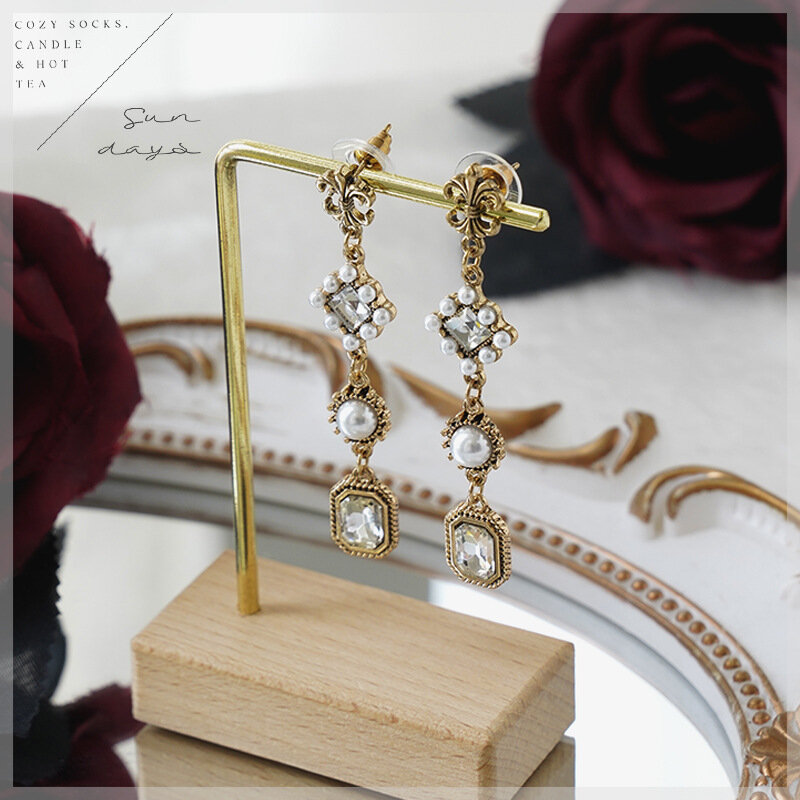 Jewelry Organizer Wooden Rack Bracelet Earring Holder Display Decoration Stand Earring Support Display Decoration Rack Small