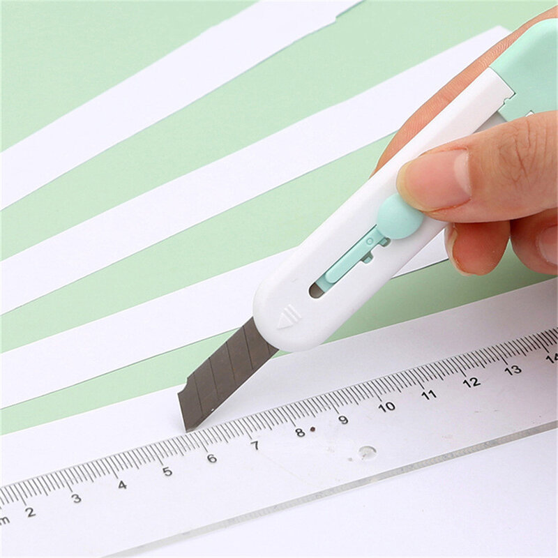Cute Mini Utility Knife Retractable Portable Letter Opener Kawaii Home Office School Student Art Stationery Cutting Supplies