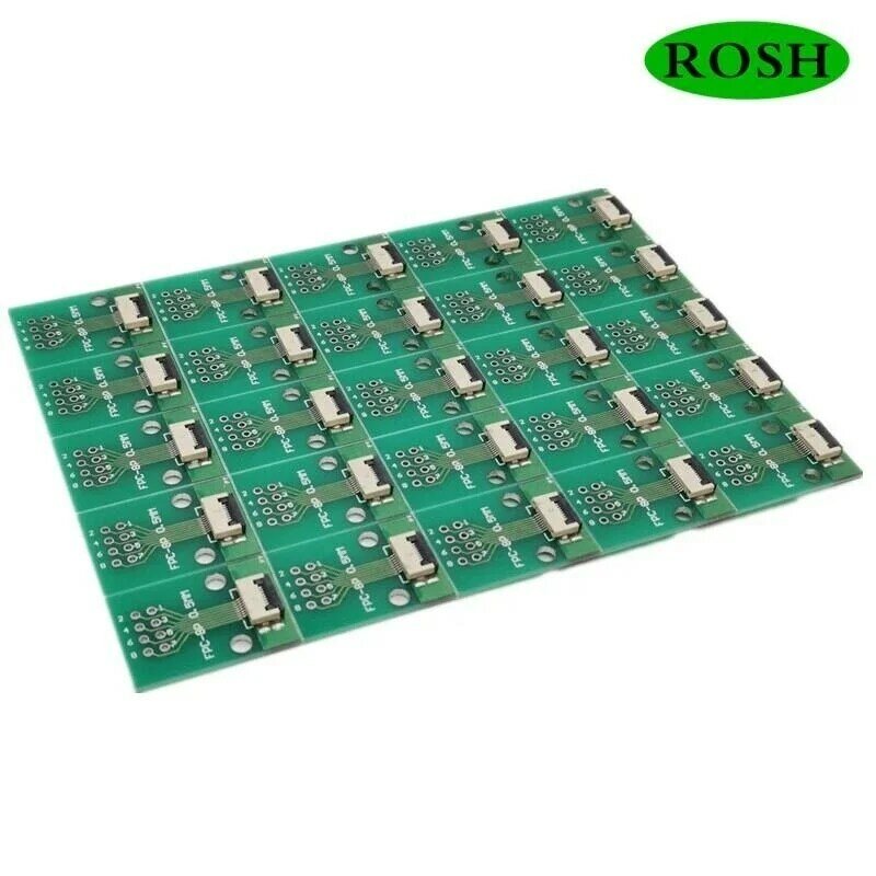 10PCS FFC/FPC adapter board 0.5MM-8P to 2.54MM welded 0.5MM-8P flip-top connector