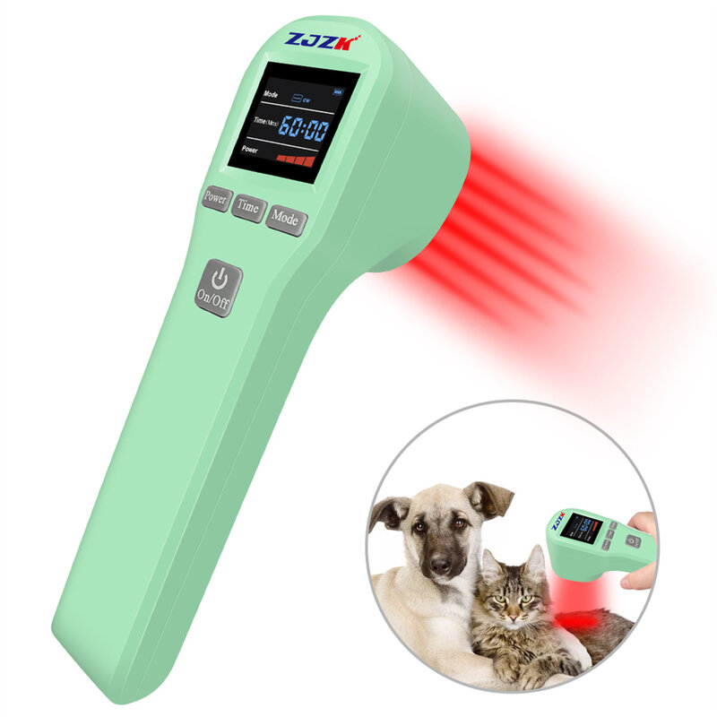 Instrumen Laser cahaya merah nyeri fisioterapi untuk tubuh leher lutut luka olahraga untuk anjing manusia fototerapi kuda tanpa efek samping
