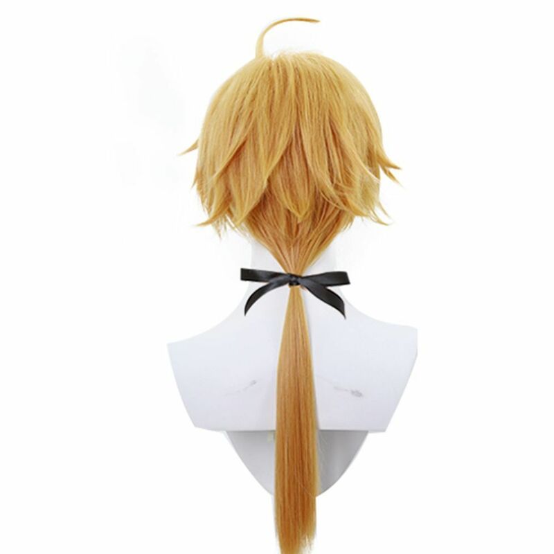 Anime cosplay Toma blond długi kucyk głupie włosy wysokotemperaturowe włókno peruki syntetyczne Pelucas do codziennego użytku na imprezę