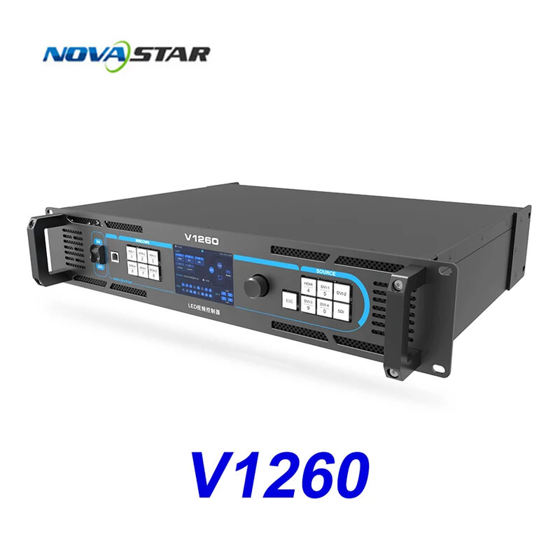 V1260 novastar ตัวควบคุม LED แบบ2-in-1ราคาดีที่สุดโปรเซสเซอร์วิดีโอ LED V1260
