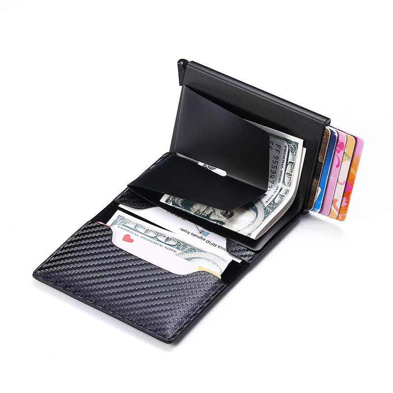 บัตรเครดิตซองใส่บัตรสำหรับ Airtag ผู้ชายกระเป๋าสตางค์ผู้ถือบัตรธุรกิจหนังที่ใส่บัตร Mini กระเป๋าถือผู้หญิง Dropshipping