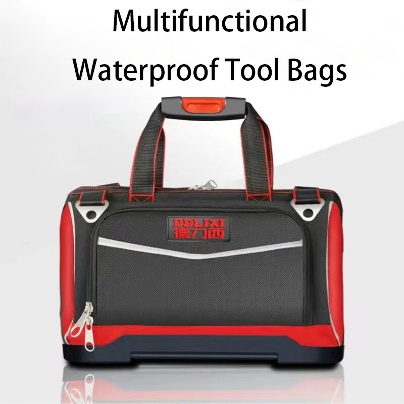Многофункциональные сумки для инструментов, водонепроницаемые сумки большой емкости для инструментов из ткани Оксфорд, сумки для хранения электриков, плотничный рюкзак, сумка
