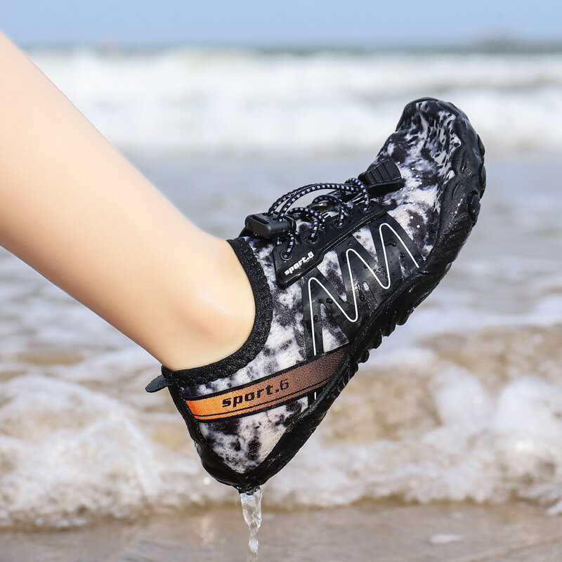 ที่ดีที่สุดขายนักเรียนกีฬากลางแจ้งวิ่งรองเท้าเด็ก Barefoot Quick-Drying รองเท้า Aqua ว่ายน้ำรองเท้า Wading รองเท้า26-38 #