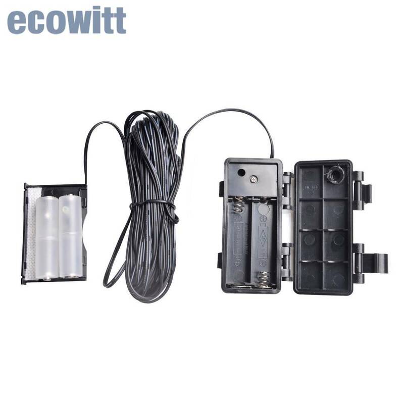 Battery Pack with 10M Cable for Ecowitt WS69, Batteries Not Included