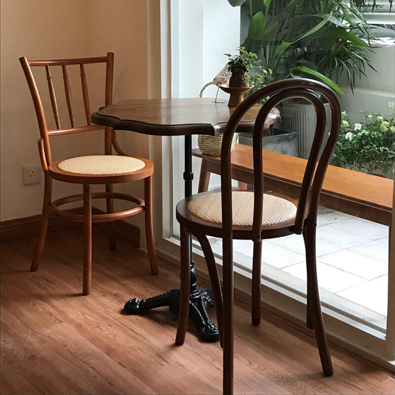Połączenie stolika i krzesła w stylu retro, amerykańska piekarnia deserowa, sklep z herbatą mleczną, restauracja zachodnia, komercja z litego drewna