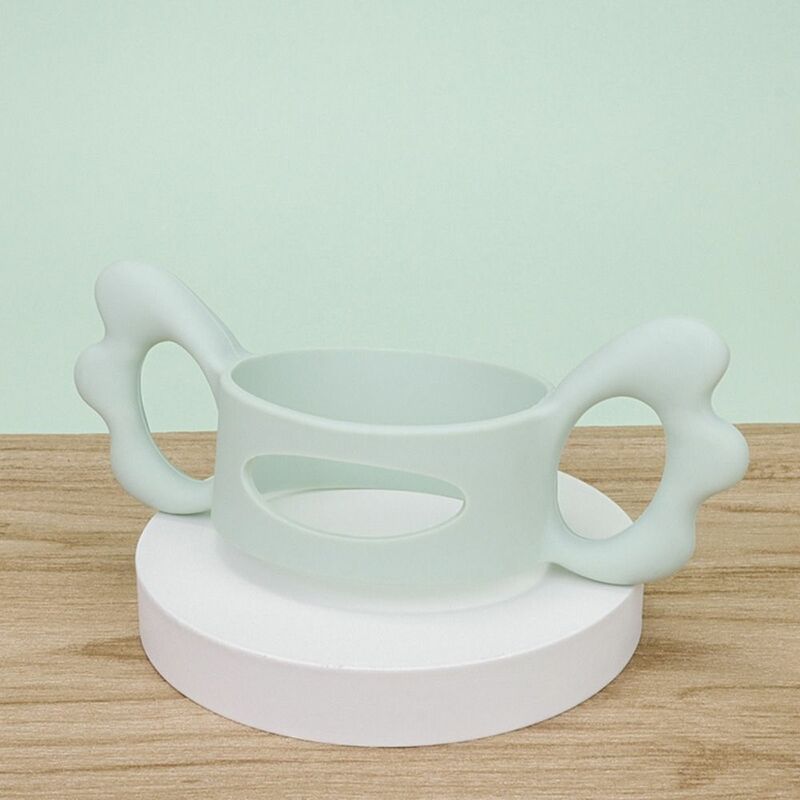 Multi-color Silicone Reusable Wide-neck Water Cup Handle Baby Bottle Handle Feeding Bottle Handle Baby Feeding Accessories