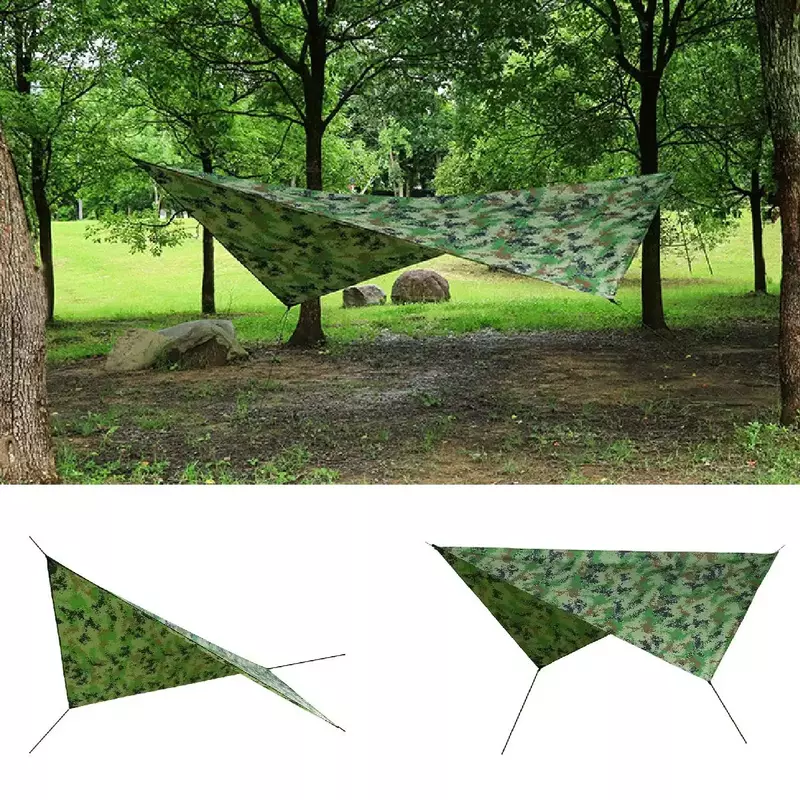 Hamac de Camping, avec moustiquaire, bâche de tente et sangles d'arbre, Portable, en Nylon, pour randonnée, voyage dans la cour