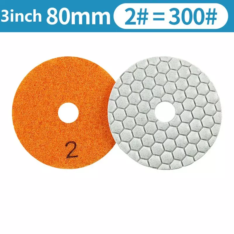 1pcs 3inch Diamond Dry Polishing Pad Type For Granite Stone Concrete Marble Polishing Abrasive Tools