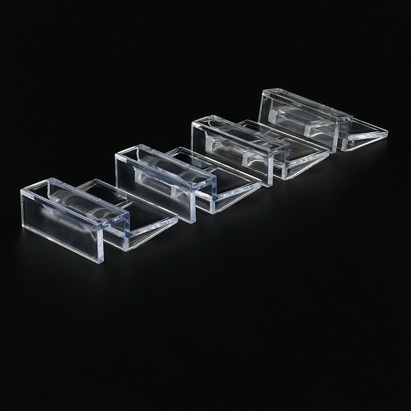 Clips acrílicos para acuario, soporte para cubierta de vidrio, accesorios para lámpara de filtro de Acuario, 4mm, 5mm, 6mm, 8mm, 10mm, 12mm, 15mm, 19mm