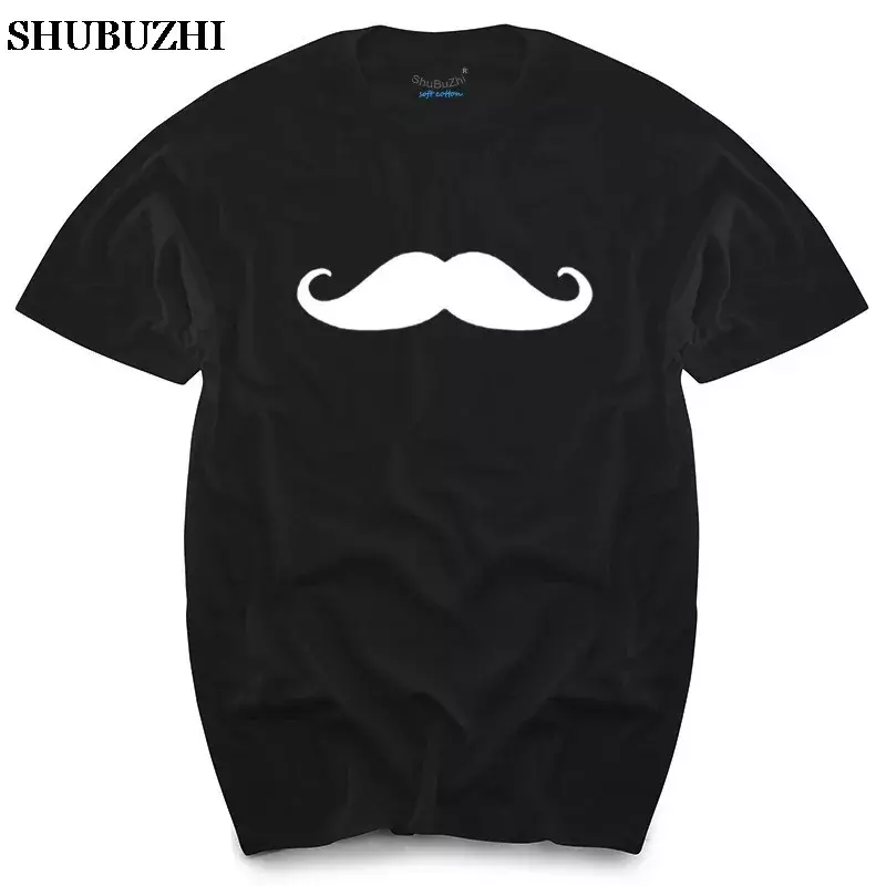 Casual Tee Shirts Tops Short sleeve t-shirt mustache hiphop t shirt funny moustache tshirt creative beard design t shirts