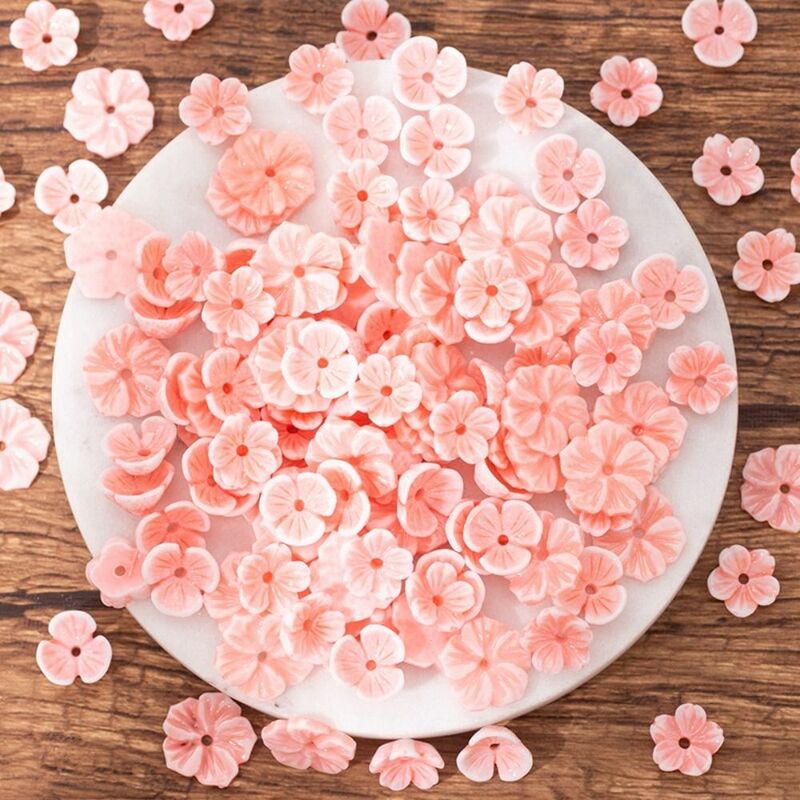 Contas de resina com flor rosa, 11mm, 14mm, para diy, diy, 10pcs