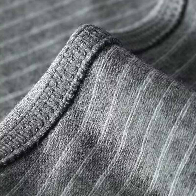 MiiOW-bóxer de algodón de 3 piezas para hombre, ropa interior de malla transpirable, antibacteriana, a rayas