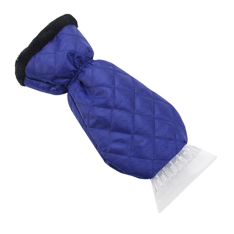 1Set parabrezza per auto raschietto per ghiaccio guanti impermeabili spazzola per pala da neve con guanti caldi strumenti per la rimozione della neve per la pulizia dell'auto