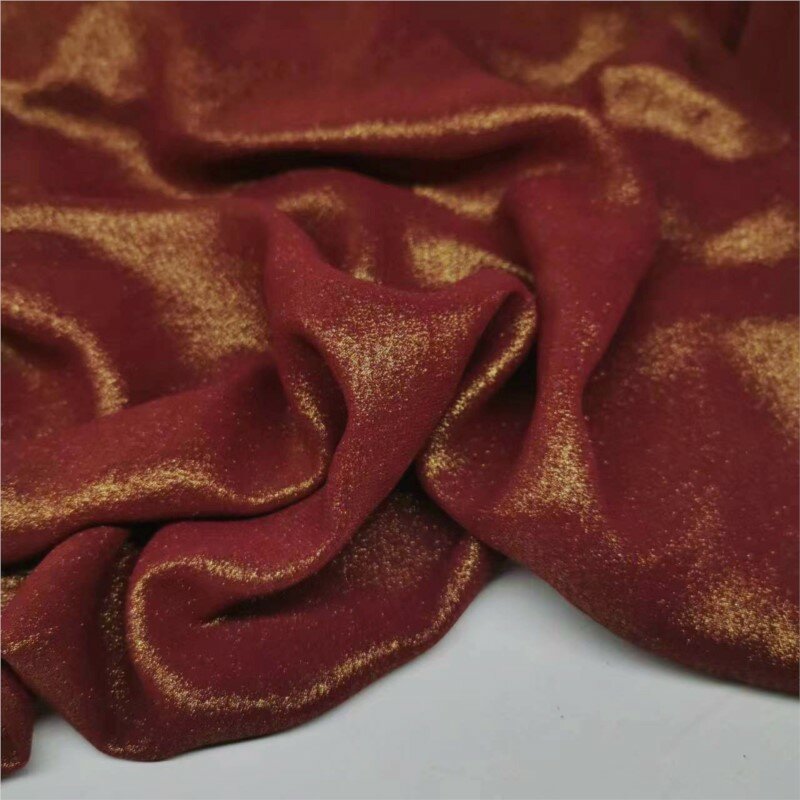 Позолоченная жемчужная шифоновая ткань ручной работы «сделай сам» юбка шарф Шитье