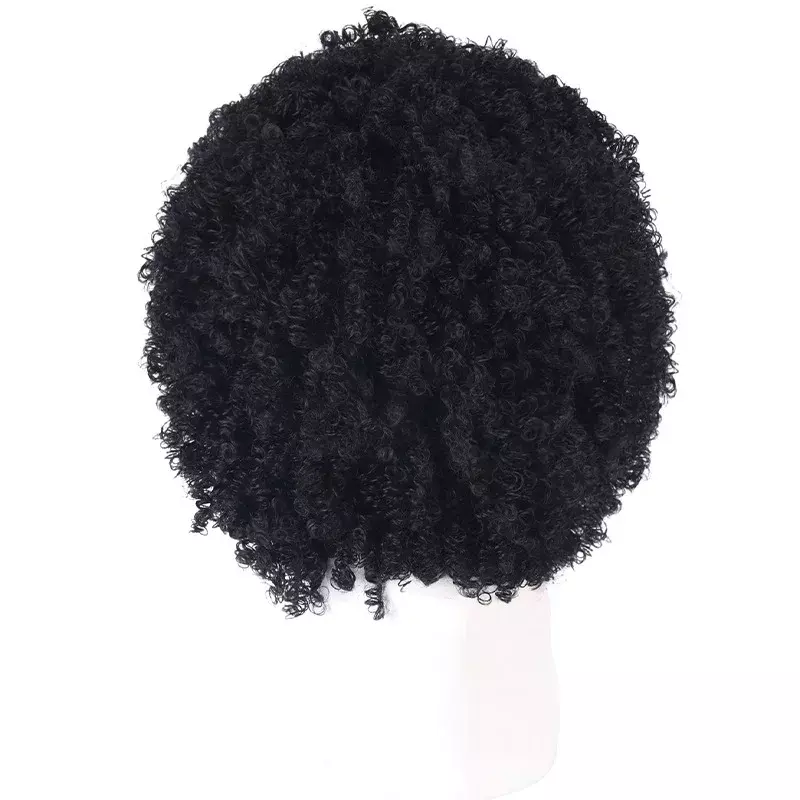 Парик для косплея аниме Burukku, термостойкие синтетические парики унисекс из черных вьющихся волос, для Хэллоуина