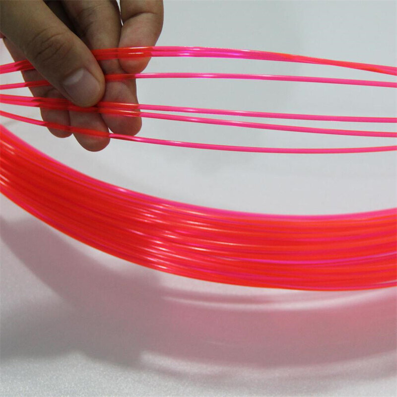 1M fluorescencyjne kabel światłowodowy światłowodowe pręt 1.0mm 1.5mm 2.0mm czerwony Neon Ultra światłowodowe oświetlenie dla celownik zamknięcie