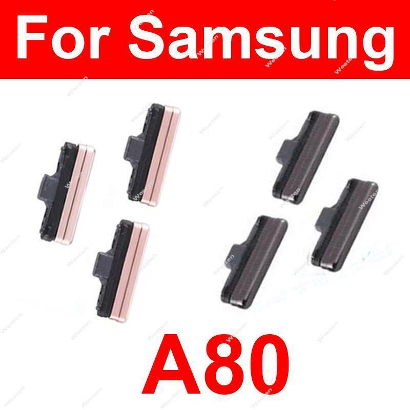 Volume Power Button For Samsung Galaxy A80 A805F 805X A805N A8050 Volume Button On OFF Power Side Key Replacement