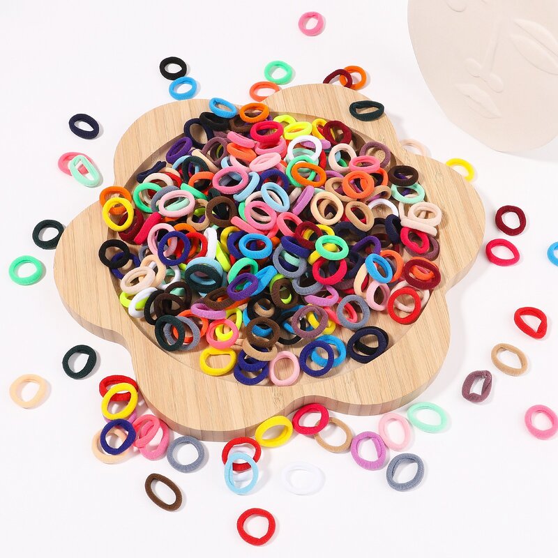 Candy Color Elastic Rubber Hair Bands, Scrunchie para meninas, Headband para criança, bebê, crianças, acessórios de cabelo, 50 pcs, 100pcs