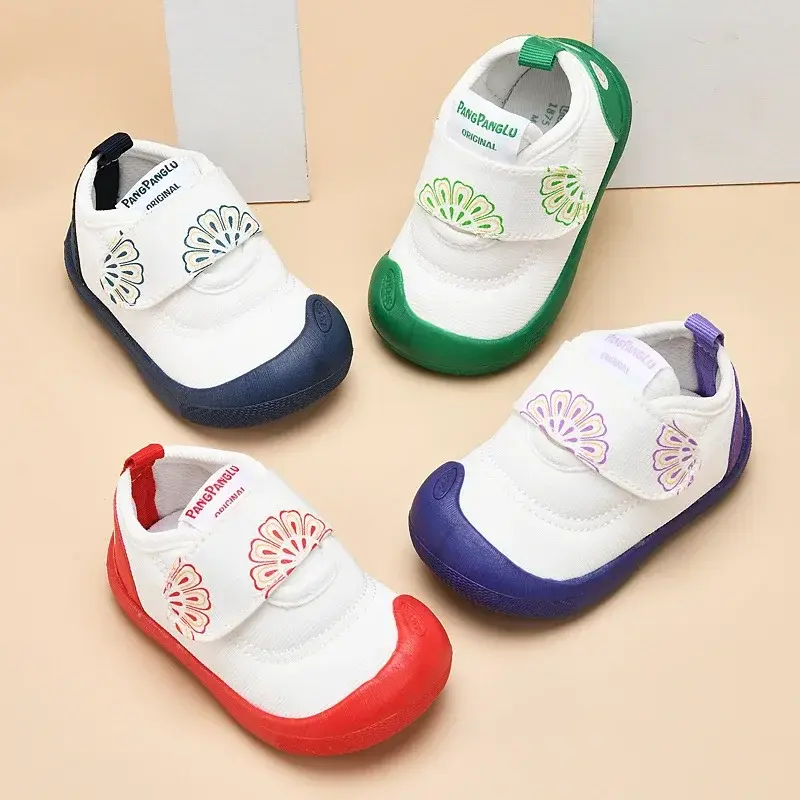 Tênis de rede antiderrapante com sola macia para bebês, sapatos clássicos para bebês, meninos e meninas recém-nascidos, primeiros caminhantes