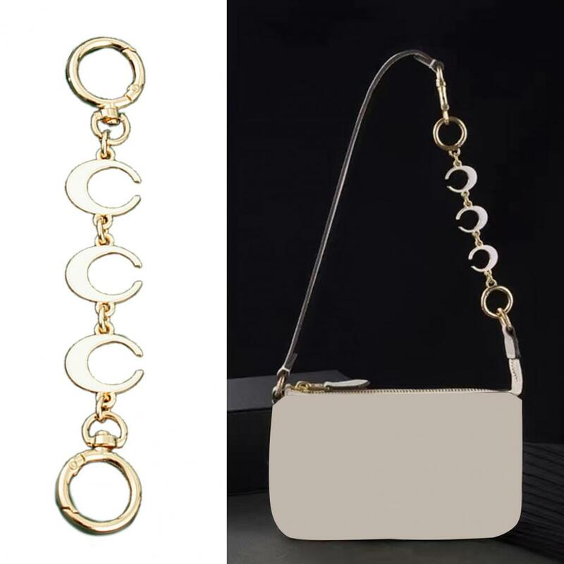 Purse Chain Short Love Heart Charm Alloy Single Shoulder Bag Handbag Strap Extender Extension Chain Bag DIY Decor Accessories