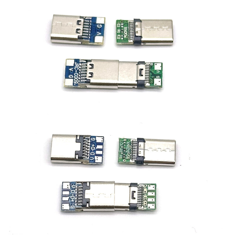 2P 4P USB 3.1 tipo c connettori maschio/femmina Jack Tail usb maschio spina terminali elettrici saldatura cavo dati fai da te supporto scheda PCB