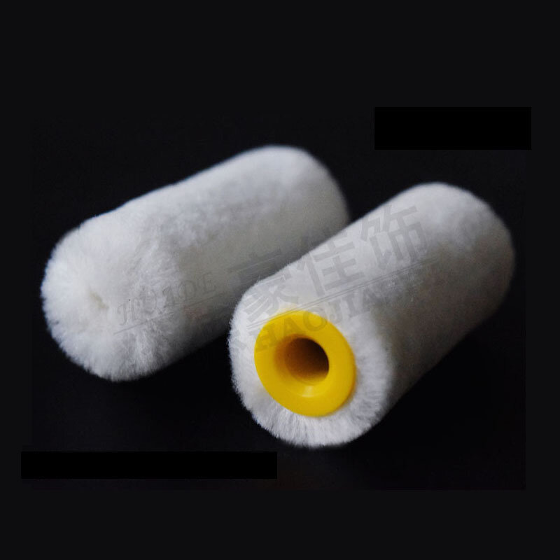 2 inch real wool paint roller brush 5 cm short hair fine hair repair small roller glue roller core Hua Dehao decoration