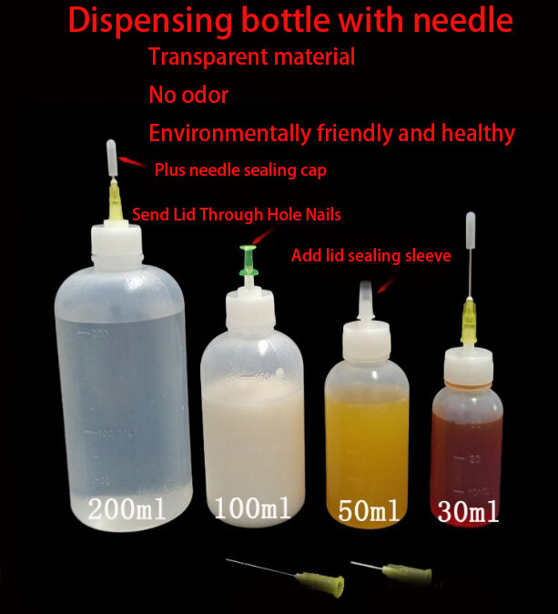Abgabe flasche Kunststoff Nadel kleber Flasche Maschine Öl flasche Nadel Tropf flasche Nadel Düsen flasche mit Nadel flasche